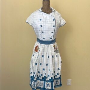 Disney The Dress Shop Remy’s Ratatouille Blue and White Checkered Dress S